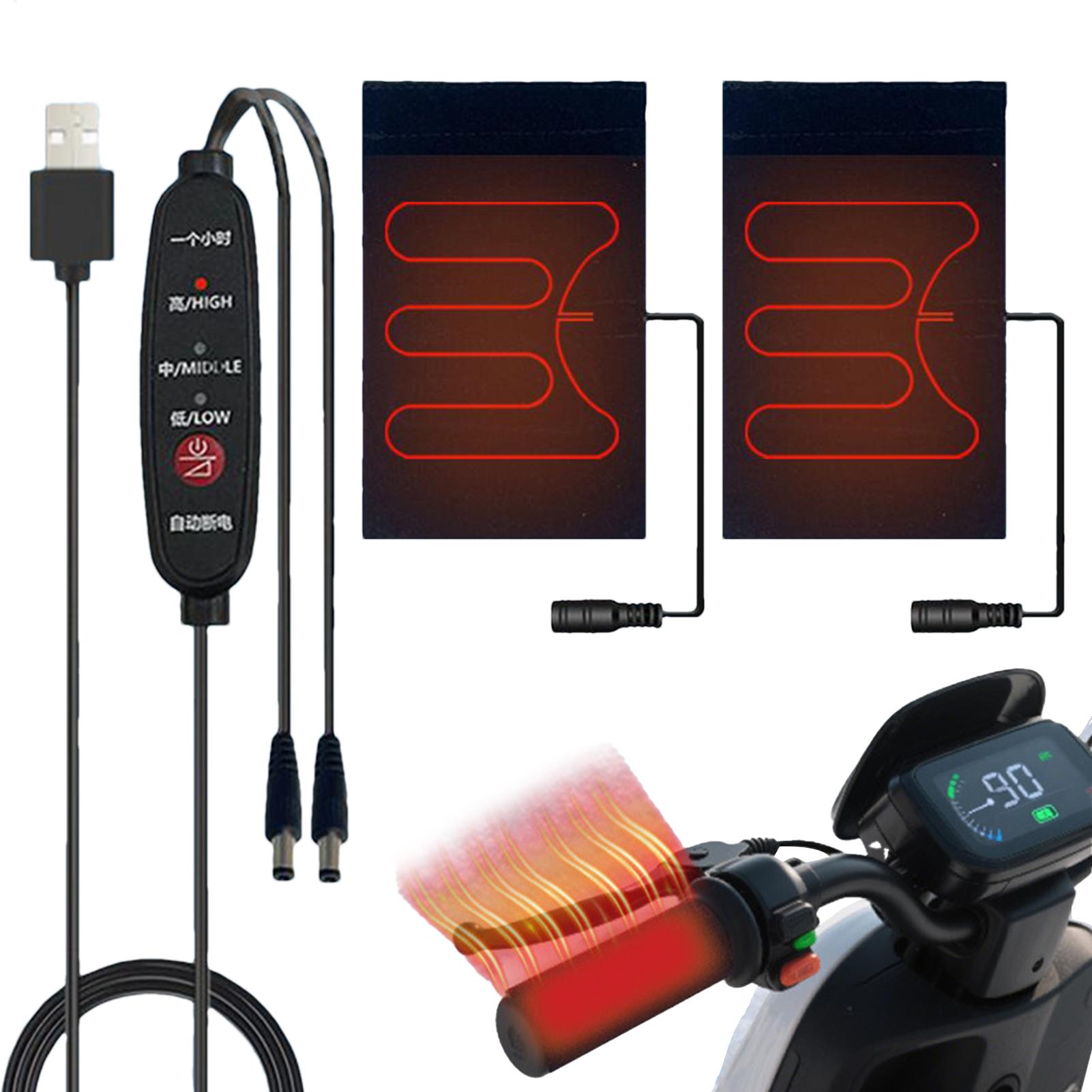 5V Heated Motorcycle Grips USB - огляд і ціна Handlebar Grip Heated