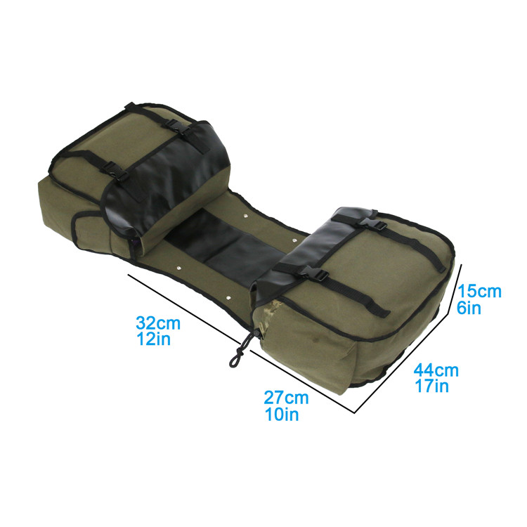 Canvas Leather Rear Saddlebag  - огляд і ціна Motorcycle Gear Backpack