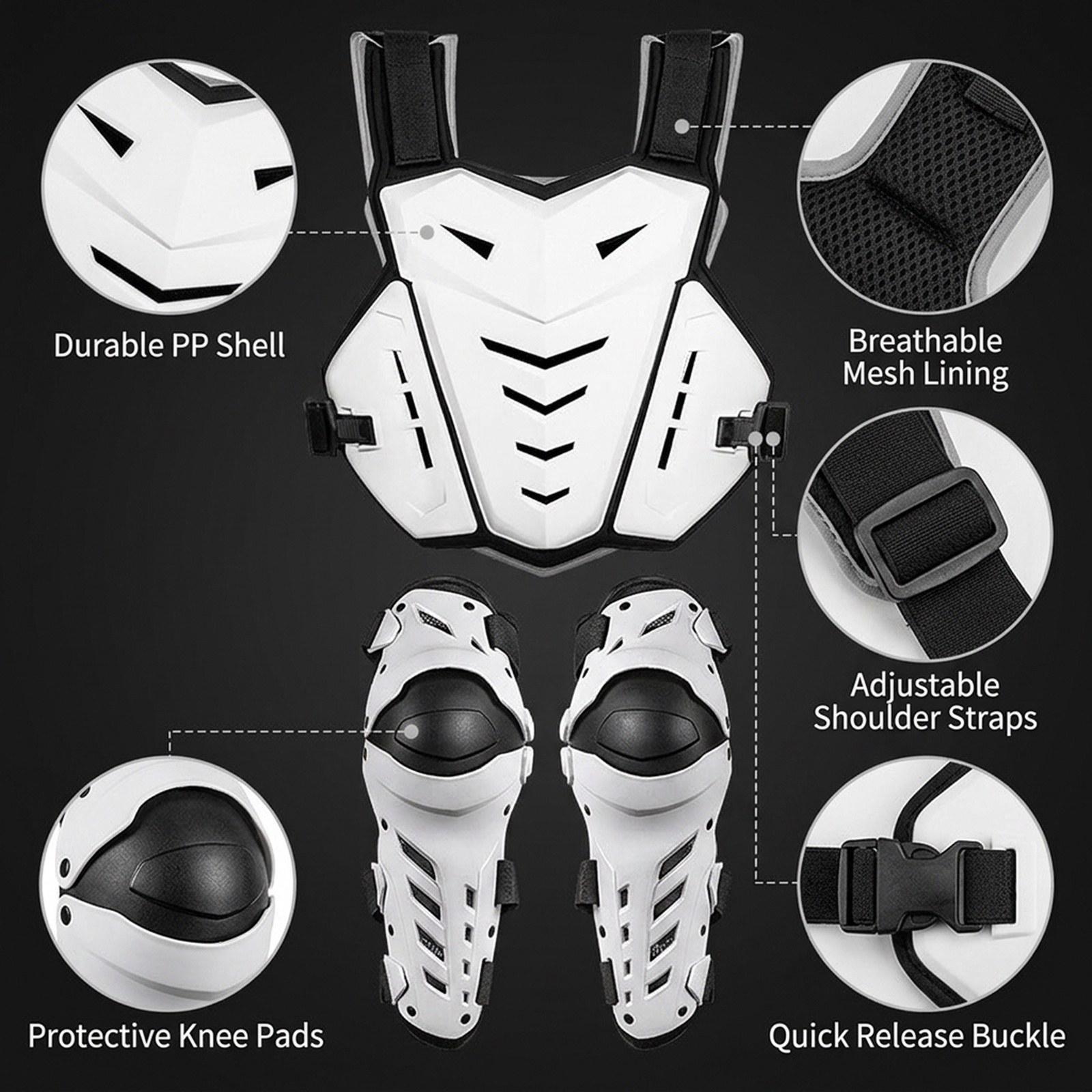 Ergonomic Chest Protector Knee - огляд і ціна Motorcycle Gear For Woman
